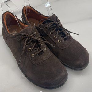 Footprints by Birkenstock Padua Mocha Suede Oxford Shoes EU 38